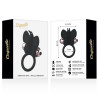 COQUETTE TOYS - COCKRING PAPILLON AVEC VIBRATEUR NOIR/ OR