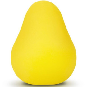 G-VIBE - OEUF MASTURBATEUR TEXTURÉ JAUNE RÉUTILISABLE