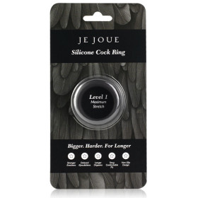 JE JOUE - ANNEAU PÉNIAL EN SILICONE  EXTENSION MAXIMALE - NOIR