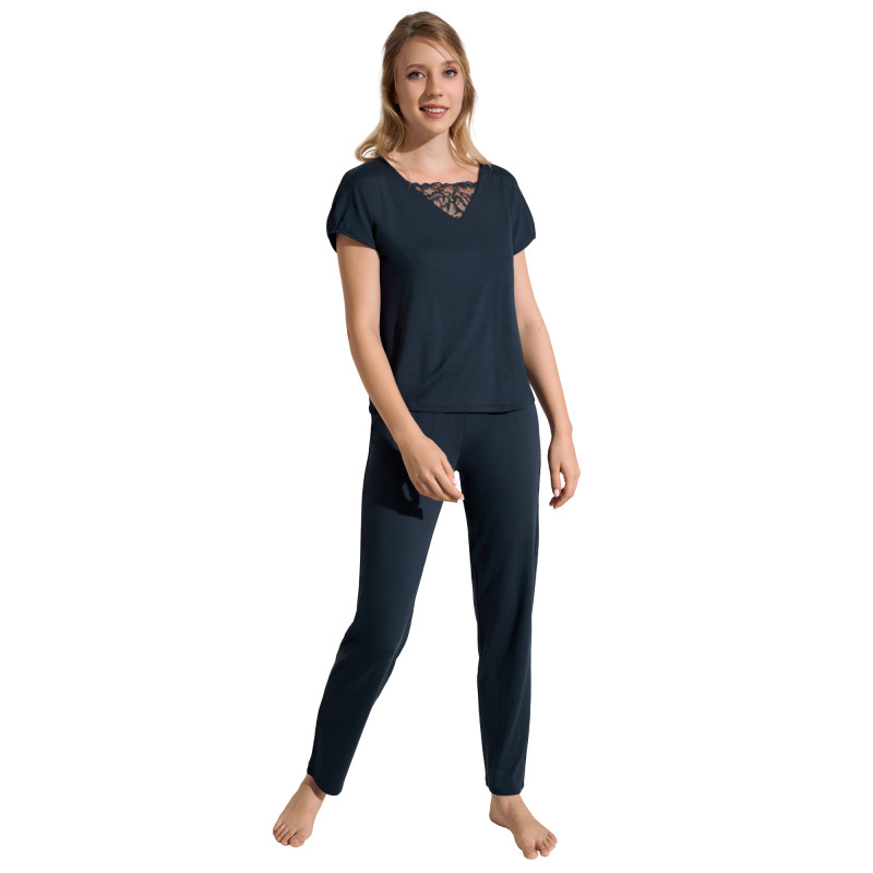 Pyjama pantalon t-shirt manches courtes Naty