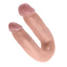 KING COCK - GODE DOUBLE PÉNÉTRATION 13.9 CM NATUREL