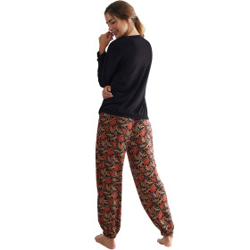 Pyjama pantalon haut manches longues Flores
