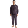 Pyjama velours tenue d'intérieur pantalon et haut Home