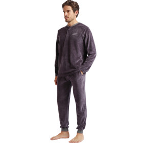 Pyjama velours tenue d'intérieur pantalon et haut Home