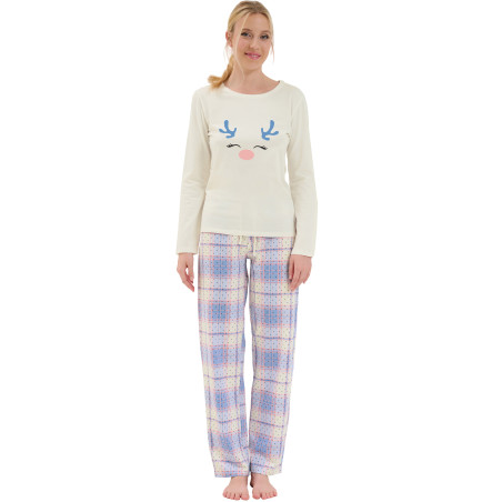 Pyjama pantalon top manches longues Holiday