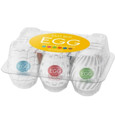 TENGA - PACK OEUFS MASTURBATEUR EASY BEAT 6 UNITÉS