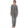 Haut pyjama chemise manches longues Mia