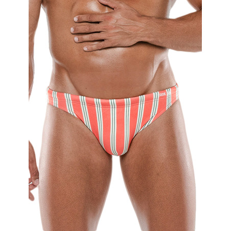 Slip de bain Retro Stripe