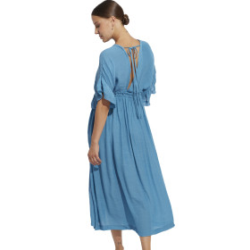 Robe longue estivale à volants Mojito