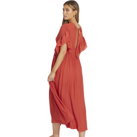 Robe longue estivale à volants Mojito