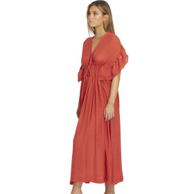 Robe longue estivale à volants Mojito