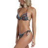 Ensemble deux pièces bikini triangle push-up Ethnic Feathers