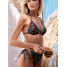 Ensemble deux pièces bikini triangle push-up Ethnic Feathers