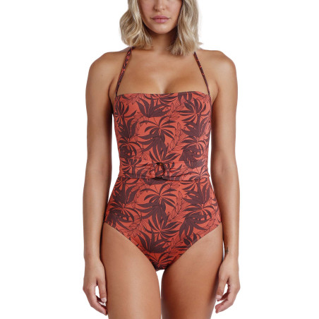 Maillot de bain une pièce bustier préformé Sunset Palm