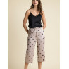 Pyjama tenue d'intérieur pantalon palazzo caraco Elegant Dots