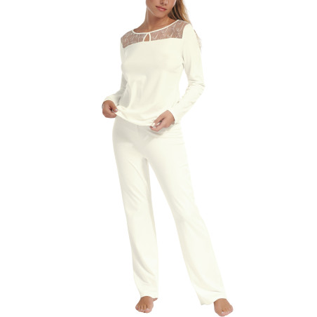 Pyjama tenue d'intérieur pantalon top manches longues Liv Mariage