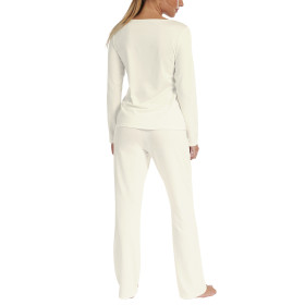 Pyjama tenue d'intérieur pantalon top manches longues Liv Mariage