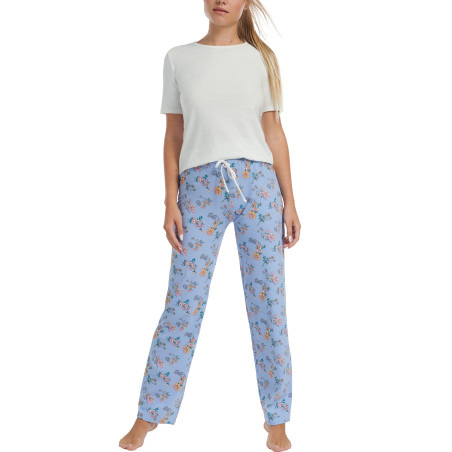 Pyjama tenue d'intérieur pantalon top manches courtes Posh