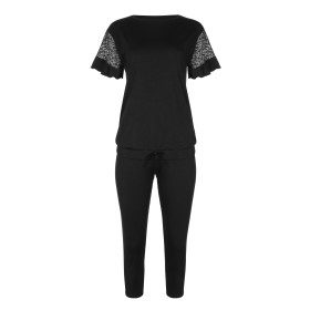 Pyjama tenue d'intérieur leggings top manches courtes Smooth