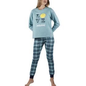 Pyjama tenue d'intérieur pantalon et haut Awesome Smiley
