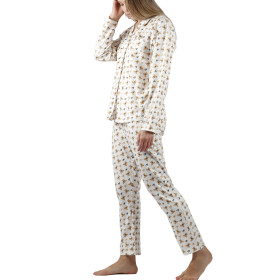 Pyjama tenue d'intérieur pantalon et chemise Teddy