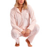 Pyjama velours tenue pantalon chemise Elegant Stripes