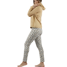 Pyjama tenue pantalon top à capuche Minnie Leopardo Disney