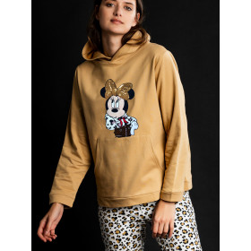 Pyjama tenue pantalon top à capuche Minnie Leopardo Disney