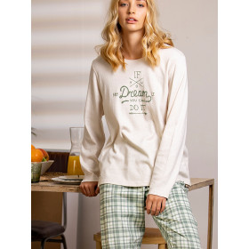 Pyjama tenue d'intérieur pantalon top manches longues If You Dream