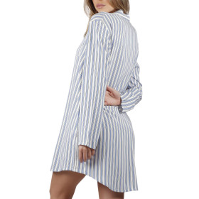 Chemise de nuit manches longues Fashion Stripes