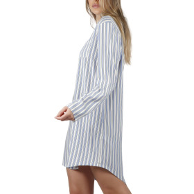 Chemise de nuit manches longues Fashion Stripes