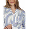 Chemise de nuit manches longues Fashion Stripes