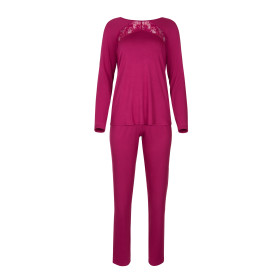 Pyjama tenue d'intérieur pantalon top manches longues Karin