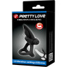 PRETTY LOVE - ANNEAU VIBRANT 10 VIBRATIONS SILICONE NOIR