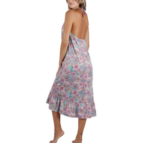 Robe longue estivale dos nu Cachemire