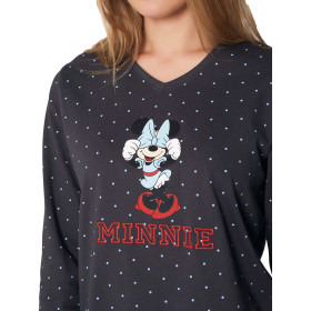 Pyjama tenue d'intérieur haut et pantalon Minnie Shy Disney