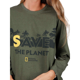 Pyjama tenue d'intérieur pantalon top Save Planet National Geographic