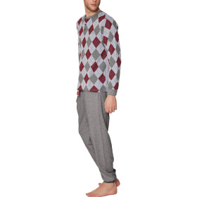 Pyjama tenue d'intérieur pantalon et haut Rombos