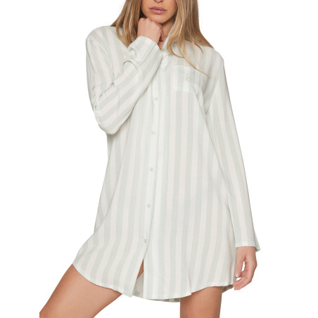 Chemise de nuit manches longues Classic Stripes