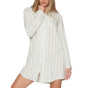 Chemise de nuit manches longues Classic Stripes