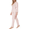 Pyjama tenue d'intérieur pantalon top croisé Elegant Line