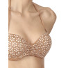 Ensemble 2 pièces bikini bandeau push-up Sand Desert