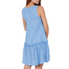 Robe estivale sans manches Small Irregular Dots bleu