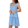 Robe estivale sans manches Small Irregular Dots bleu