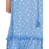 Robe estivale sans manches Small Irregular Dots bleu