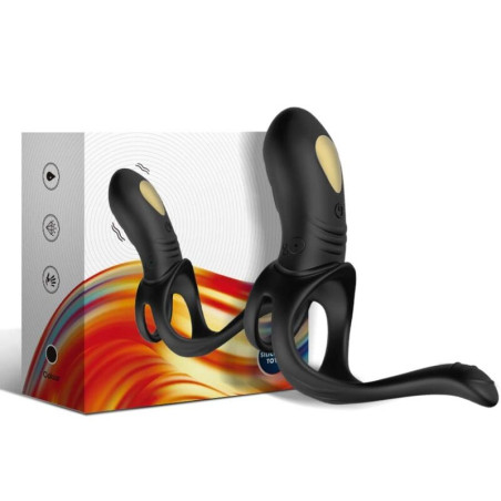 ARMONY - JOY JUMPER ANILLO VIBRADOR PAREJAS & PLUG ANAL CONTROL REMOTO NEGRO