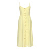 Robe estivale longue Leinen jaune