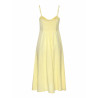 Robe estivale longue Leinen jaune