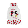 Pyjama fille short débardeur Love Mouse Disney ivoire