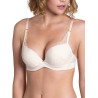 Soutien-gorge push-up multipositions Rose mariage ivoire